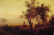 Albert Bierstadt Wind River Mountains Nebraska Territory oil on canvas
